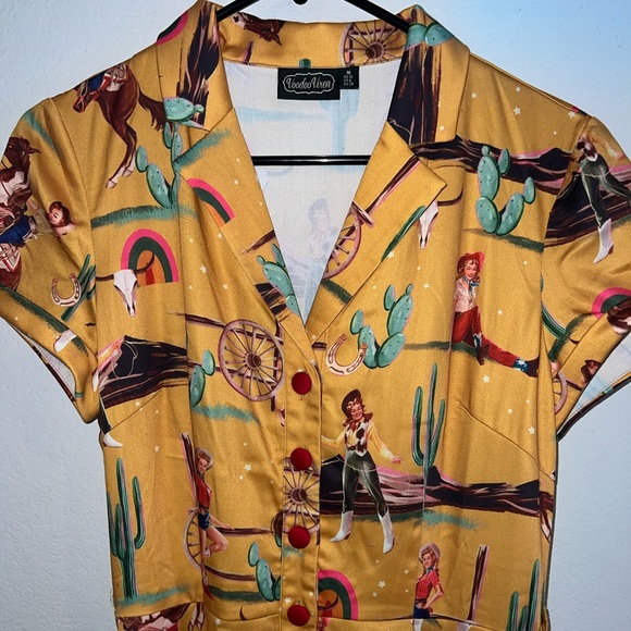 VOODOO VIXEN DIANA RETRO COWGIRL ๐ด DRESS ๐ค - Picture 6 of 16